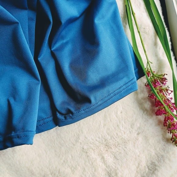 Pretty Blue Pleated A-Line Skorts for Casual Wear, Sz XXL, Sporty, Comfortable - Picture 6 of 10